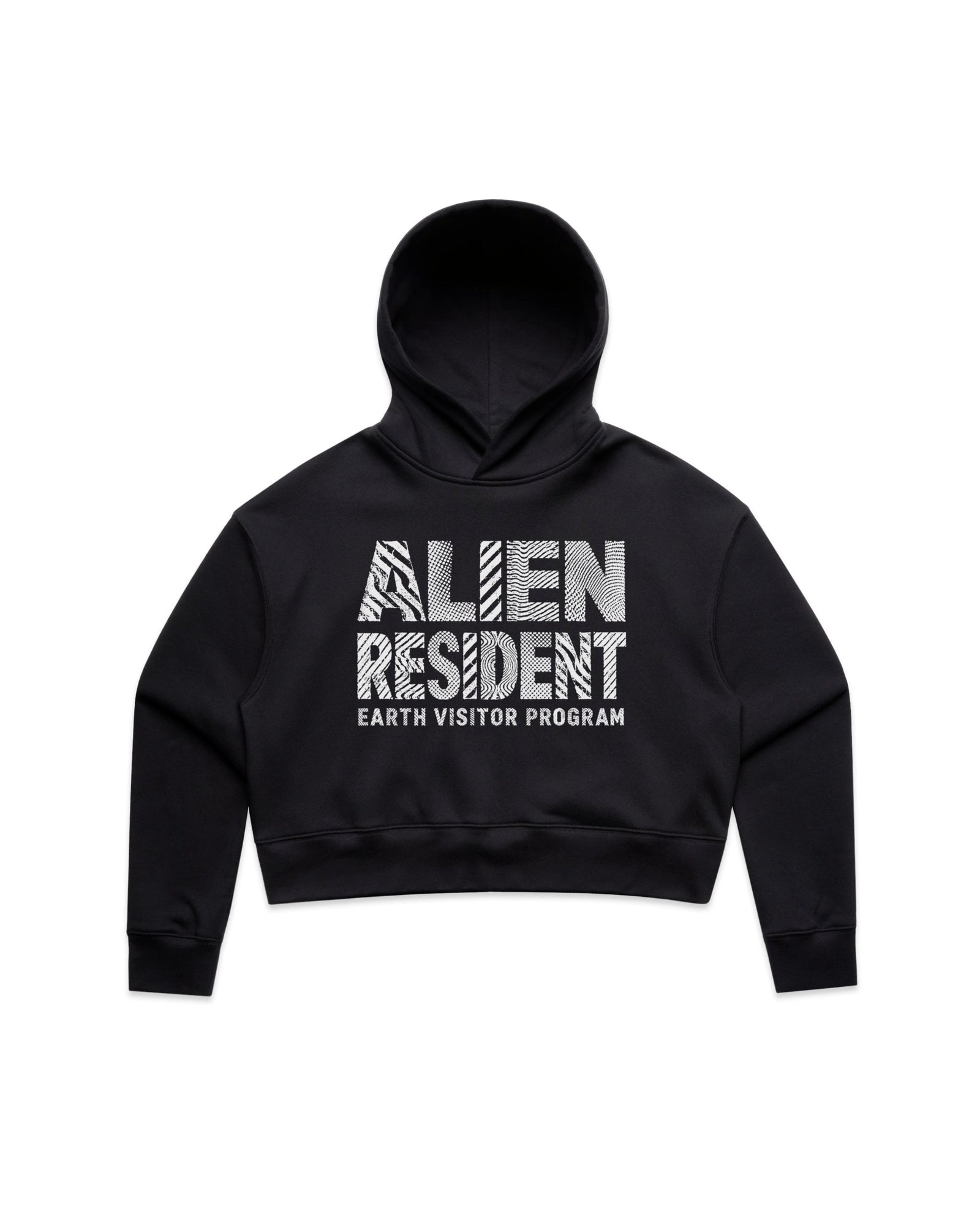 Alien Resident Crop Hoodie