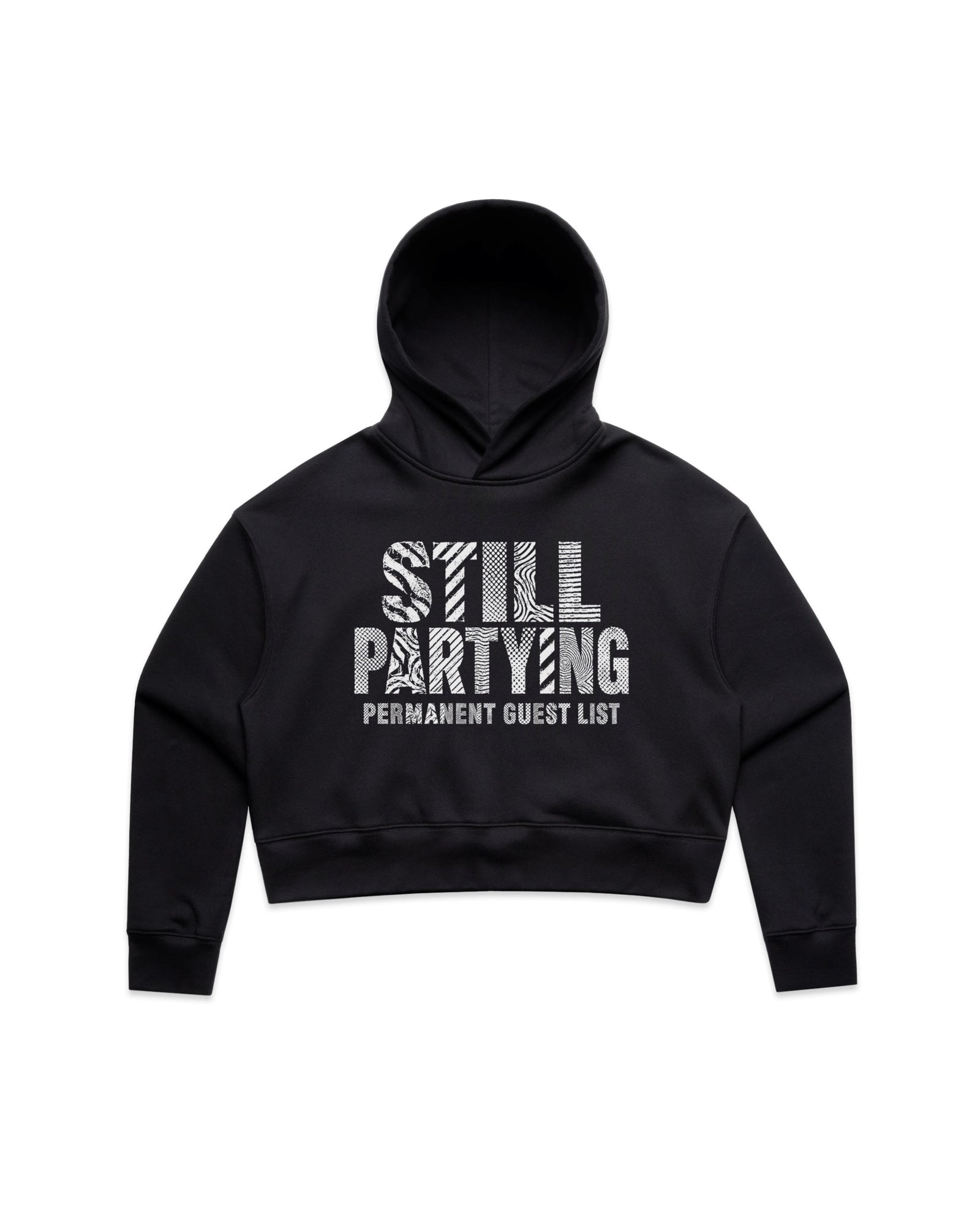 Still Partying Crop Hoodie