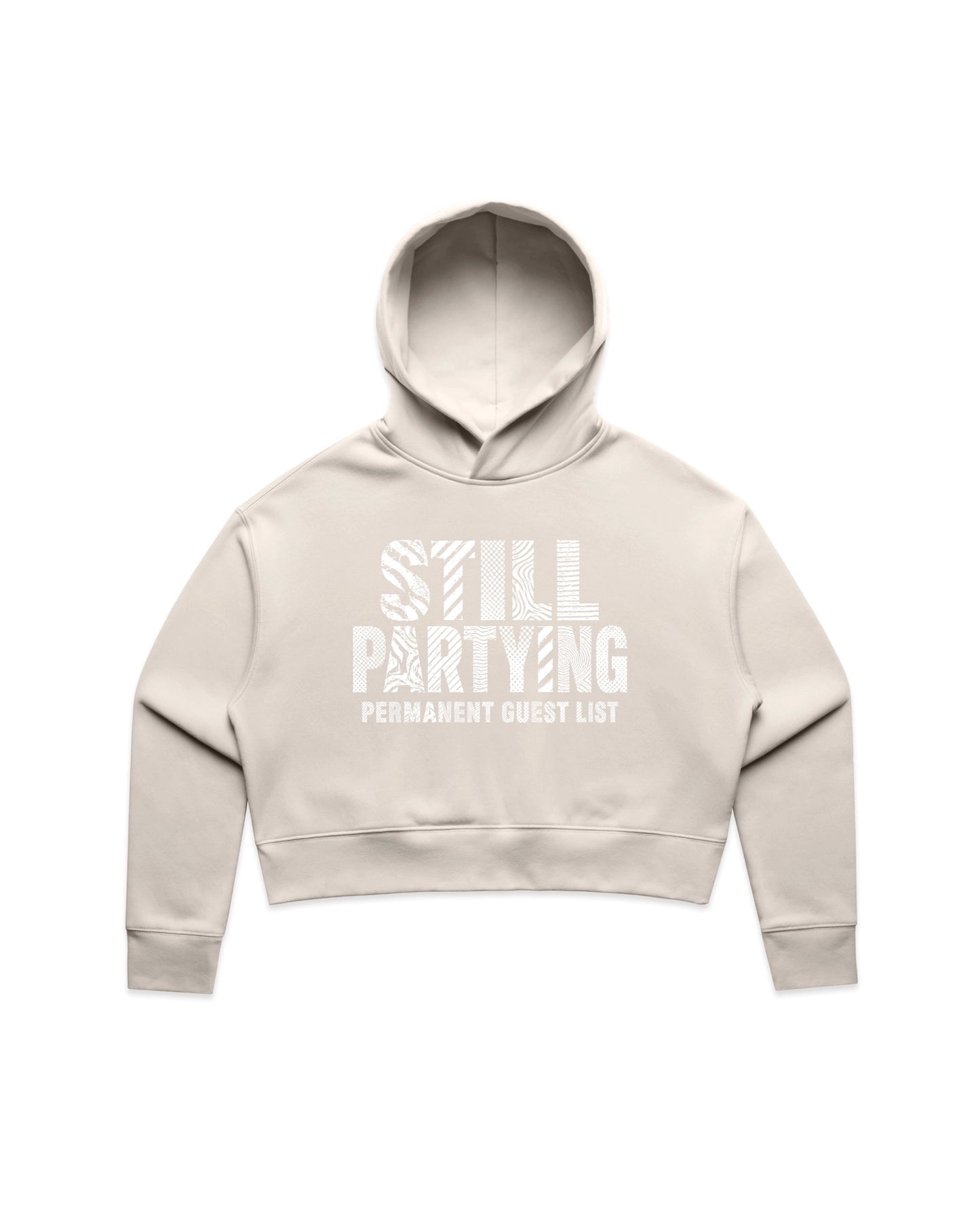 Still Partying Crop Hoodie