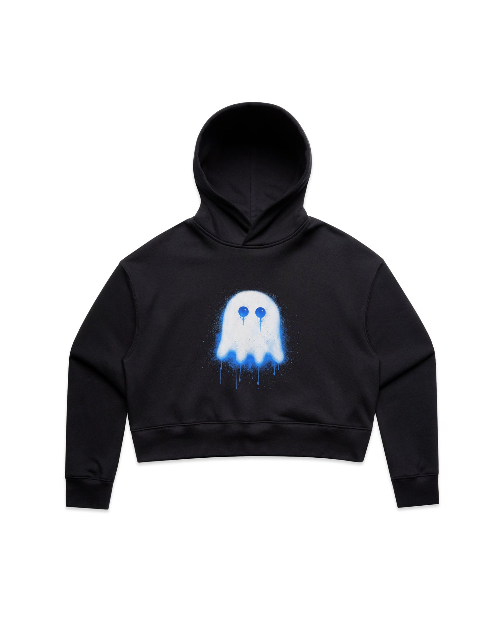Sad Ghost Crop Hoodie