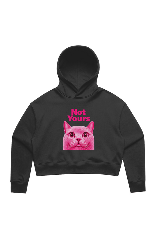 Not Yours Crop Hoodie