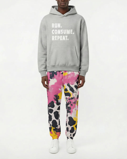 Pink Acid Camo Track Pants