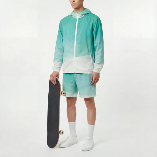 Mist Phase – Aqua Gradient Windbreaker | Windbreaker Drop 01 - #02