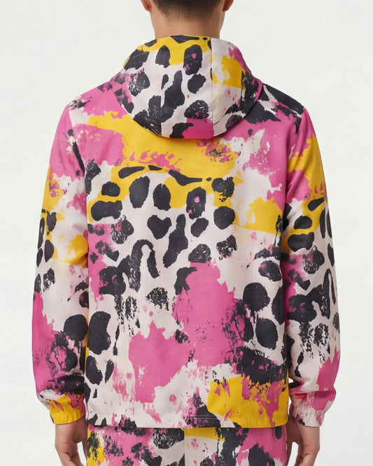 Pink Acid Camo Windbreaker