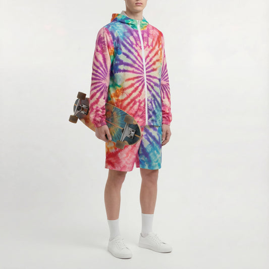 Euphoric Spiral – Neon Tie-Dye Windbreaker | Windbreaker Drop 01 - #29