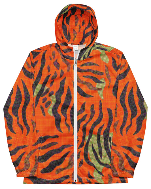 Orange Stripes Windbreaker