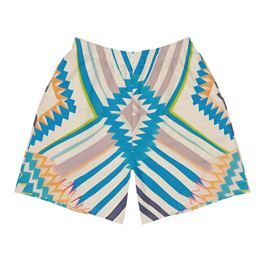 Desert Wave – Blue & Beige Chevron Shorts | Shorts Drop 01 - #20