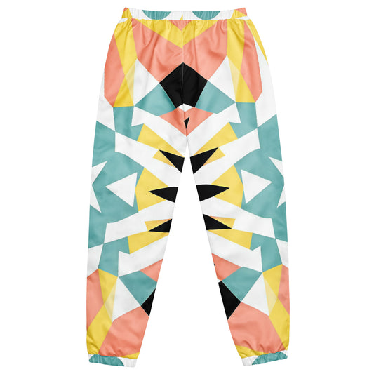 Geo Pop – Color Block Starburst Track Pants | Track Pants Drop 01 - #14