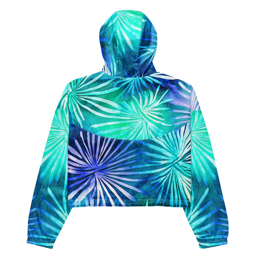 Tropic Starburst – Electric Ocean Cropped Windbreaker | Drop 01 - #26