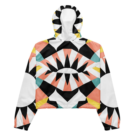 Geo Pop – Color Block Starburst Cropped Windbreaker | Cropped Windbreaker Drop 01 - #14