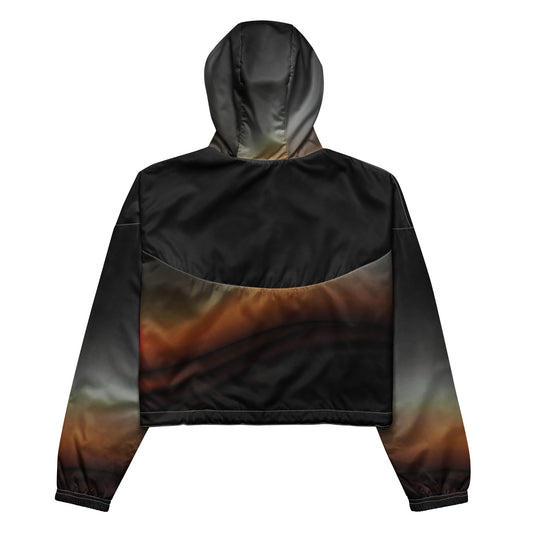 Eclipse Burn – Sunset Noir Cropped Windbreaker | Cropped Windbreaker Drop 01 - #03