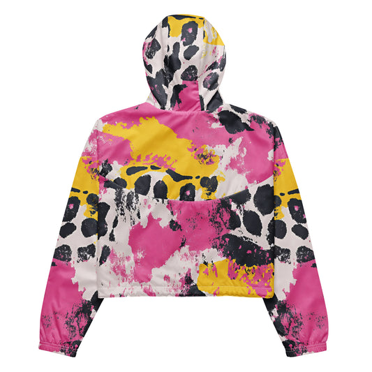 Panther Bloom – Pink Acid Camo Cropped Windbreaker | Cropped Windbreaker Drop 01 - #07