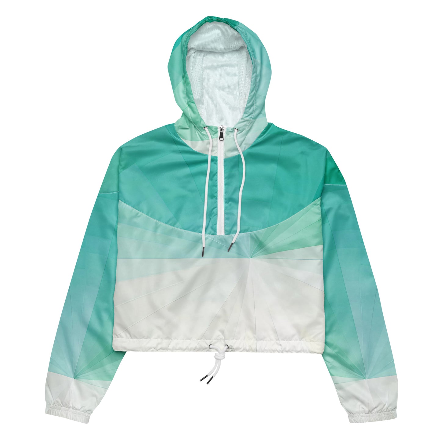 Mist Phase – Aqua Gradient Cropped Windbreaker | Cropped Windbreaker Drop 01 - #02