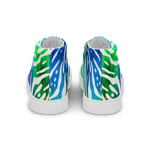 Jungle Rave – Neon Zebra High-Tops | Men’s High Top Drop 01 – #29