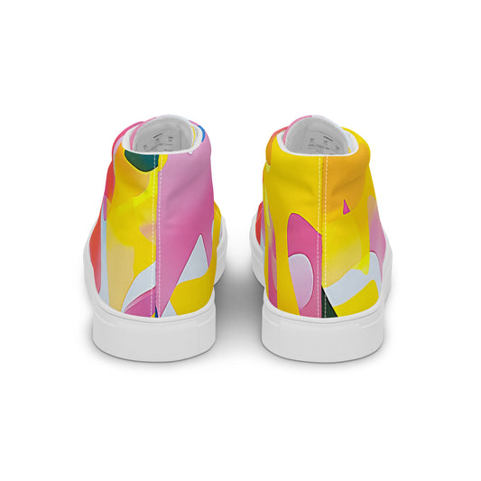 Melt Mode – Abstract Pastel Collage High-Tops | Men’s High Top Drop 01 – #28