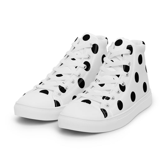 Dot Drop – Monochrome Polka High-Tops | Women’s High Top Drop 01 – #37