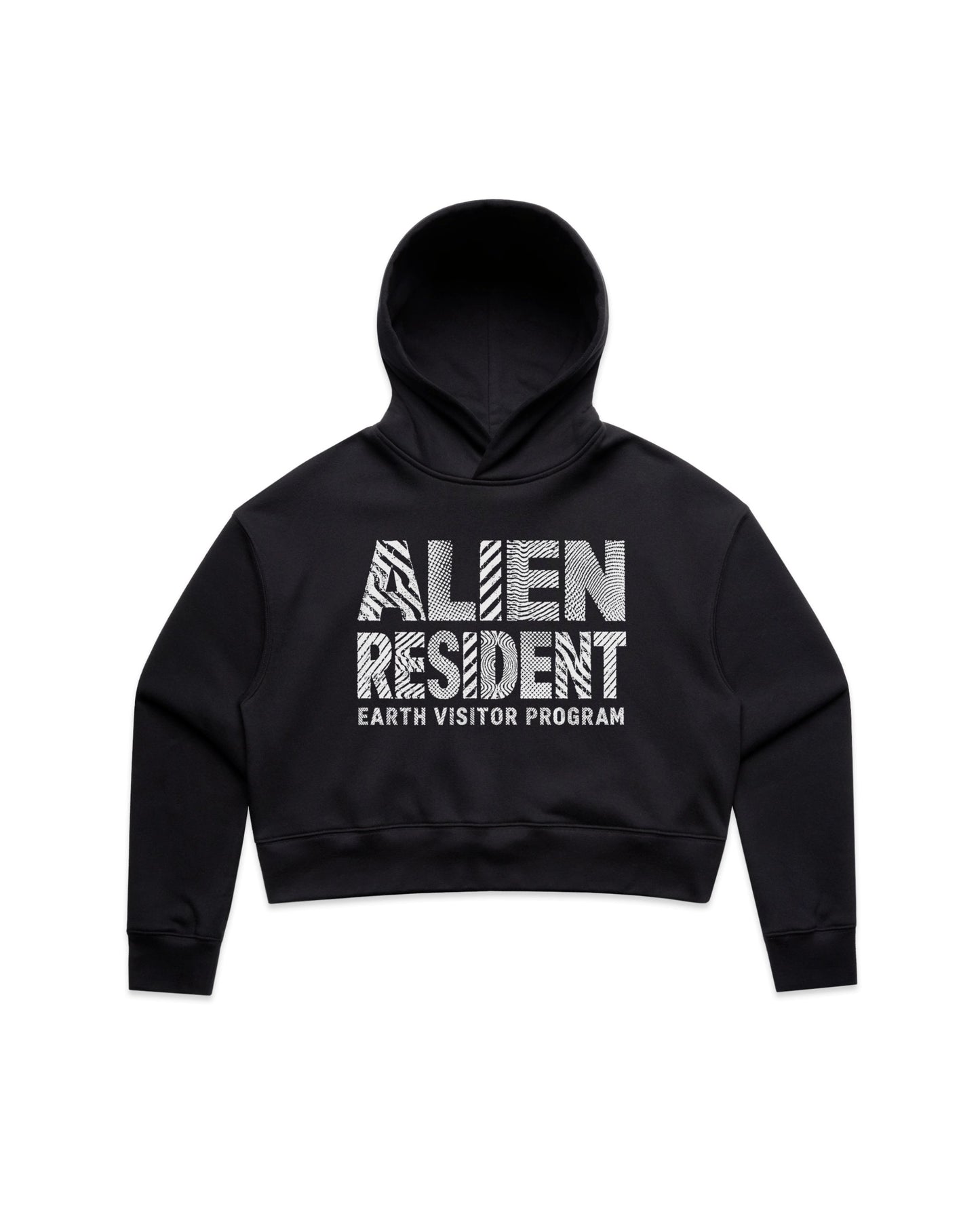 Alien Resident Crop Hoodie