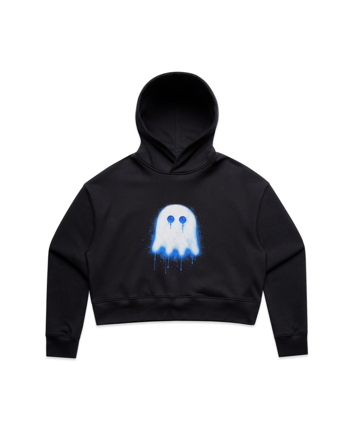 Sad Ghost Crop Hoodie