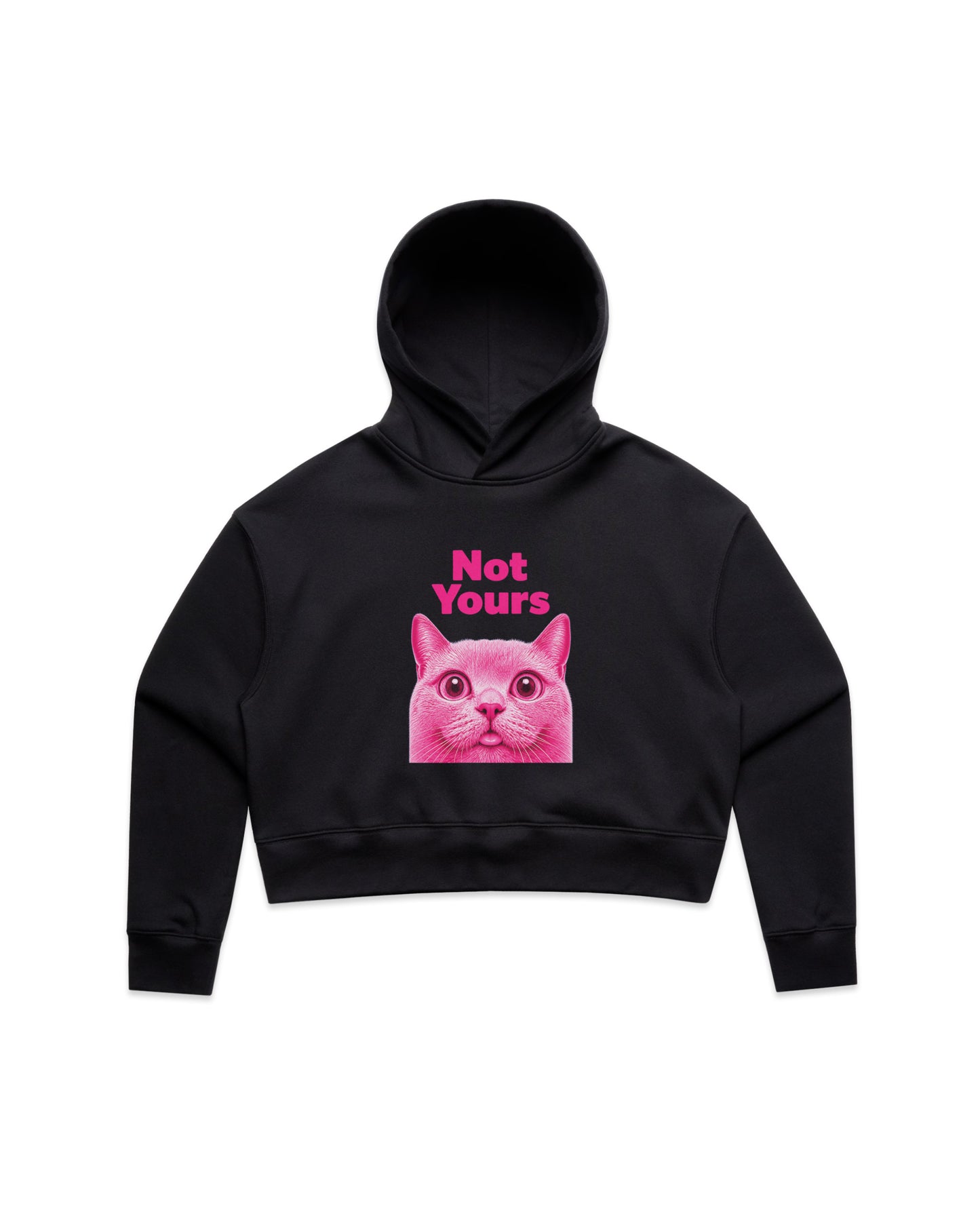 Not Yours Crop Hoodie