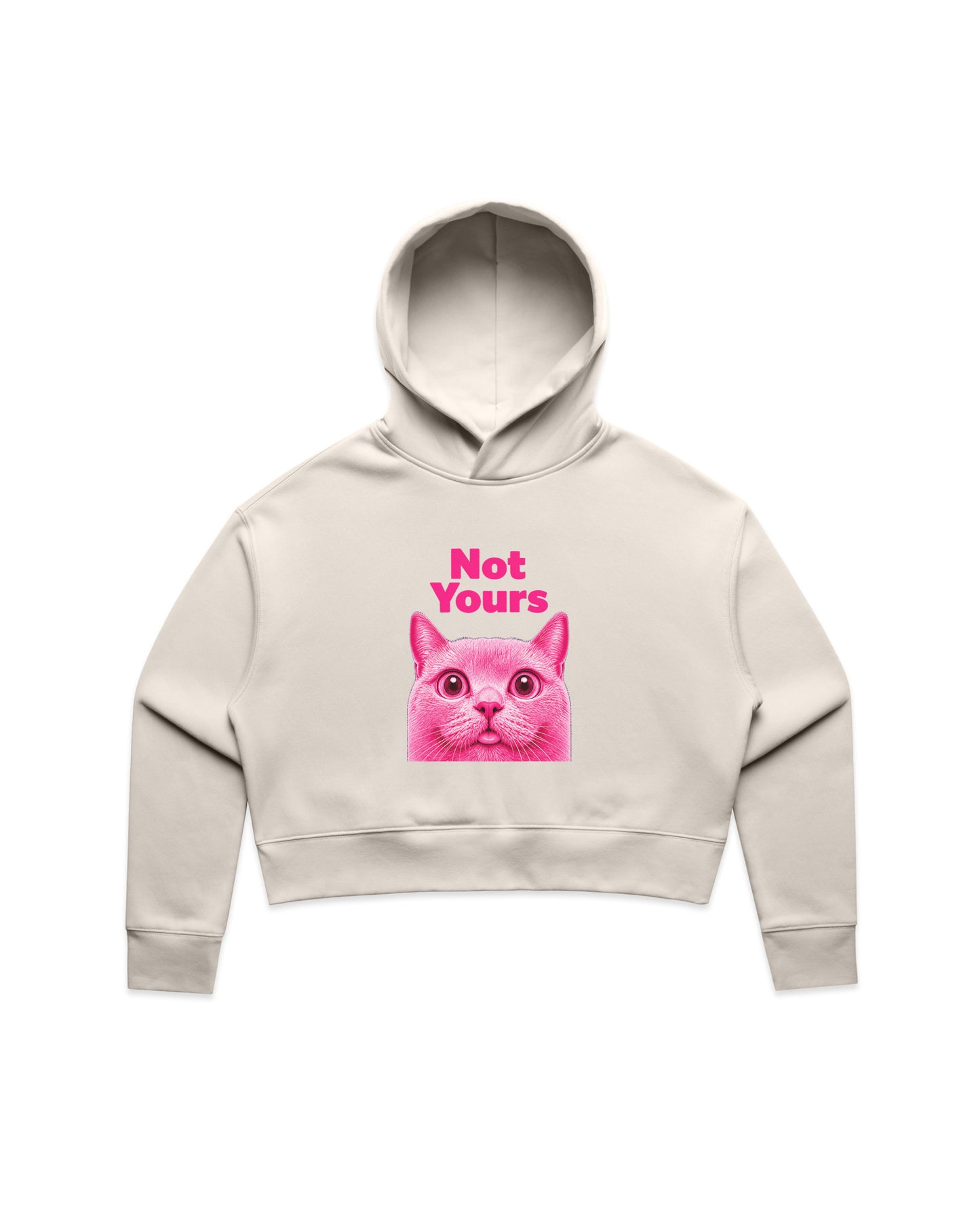 Not Yours Crop Hoodie