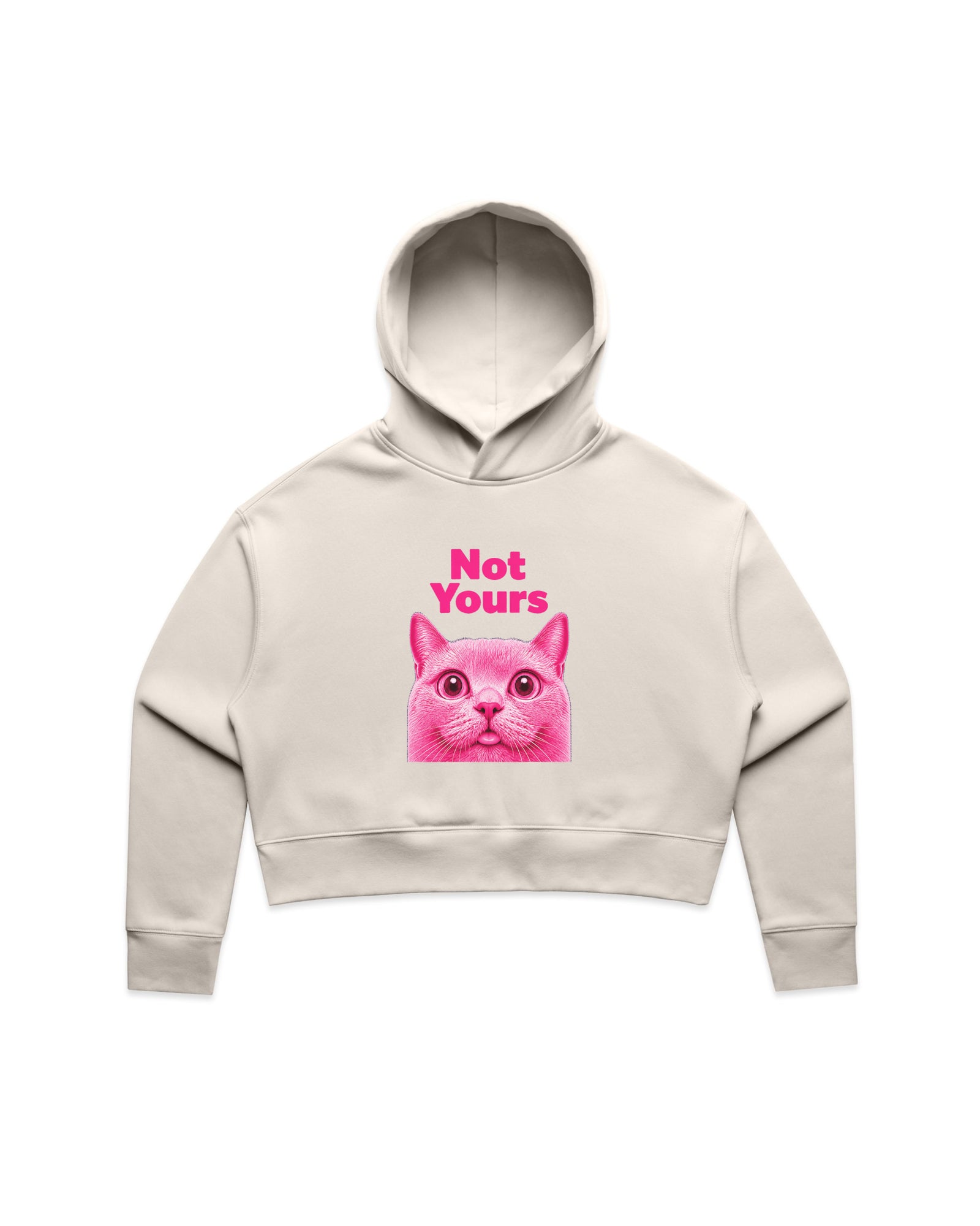 Not Yours Crop Hoodie