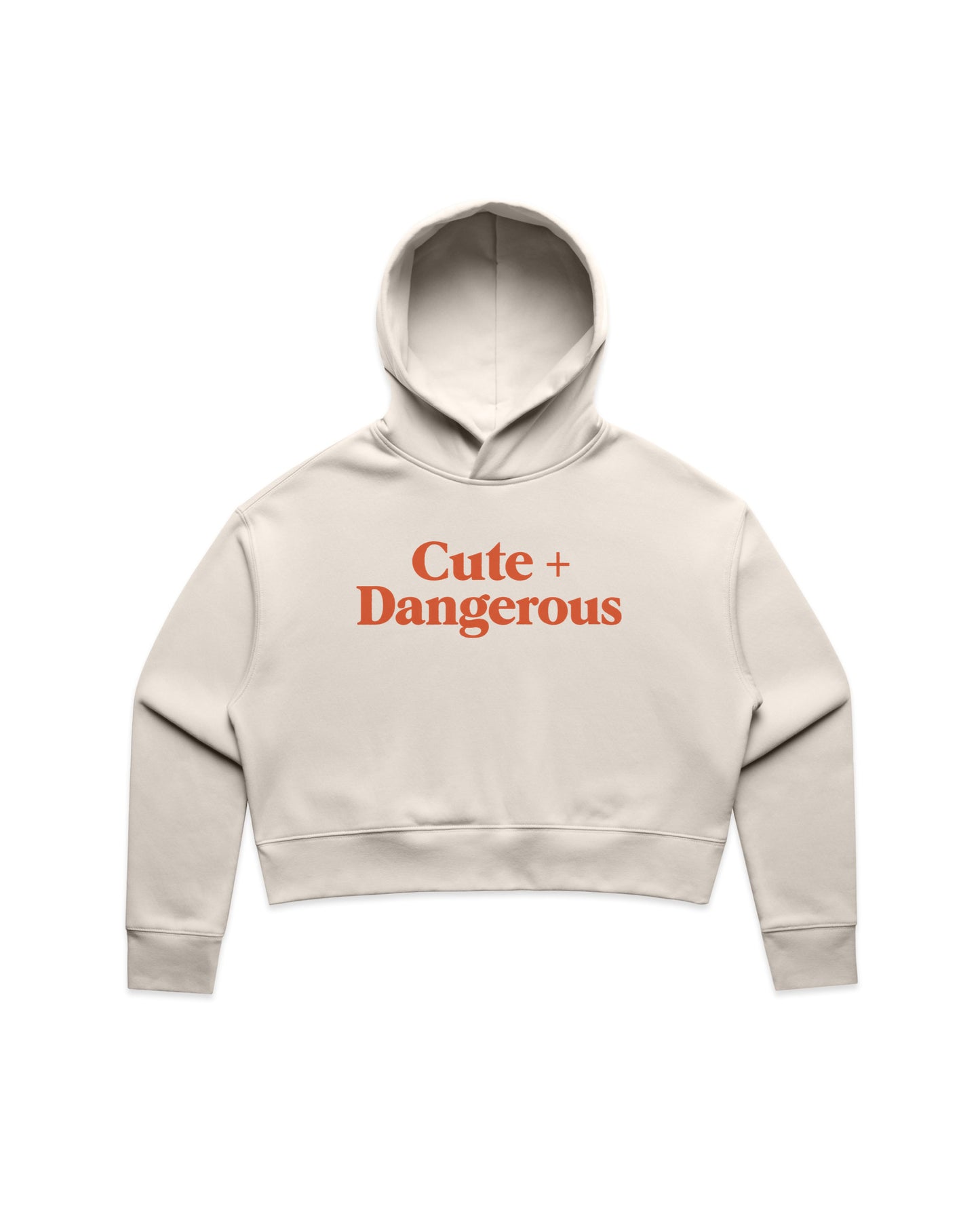 Cute + Dangerous Crop Hoodie