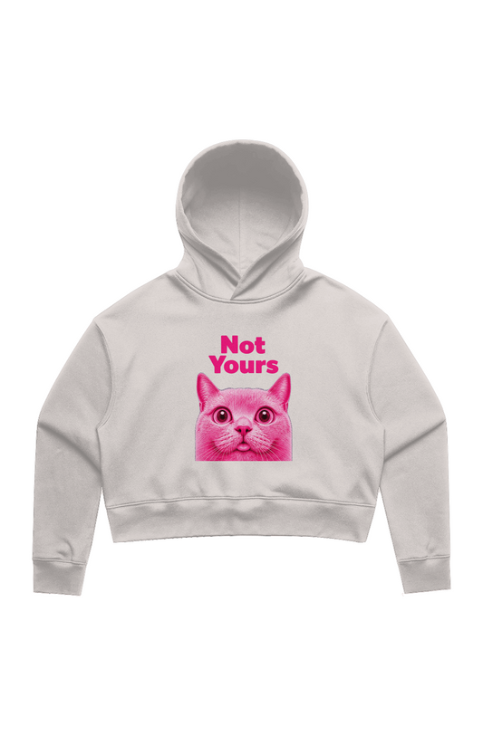 Not Yours Crop Hoodie