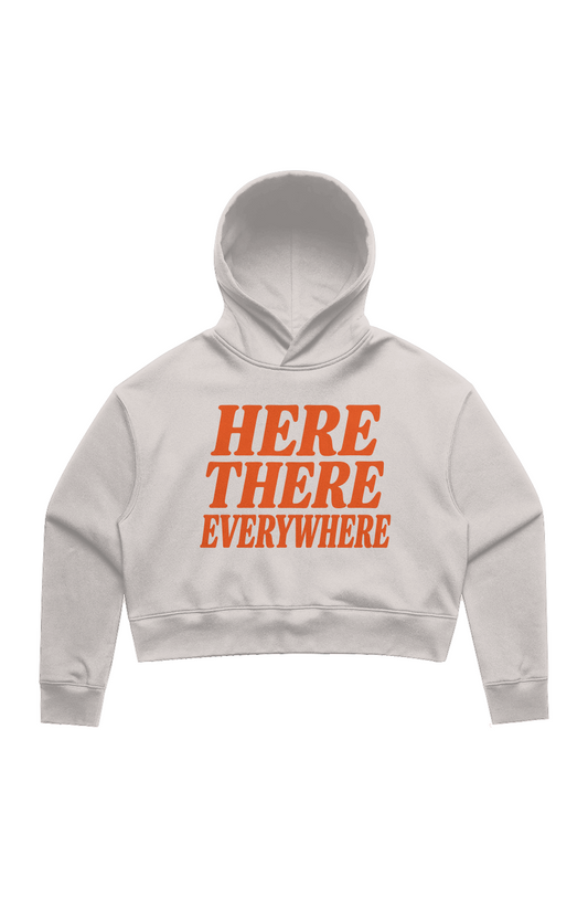 Here There Everywhere Crop Hoodie