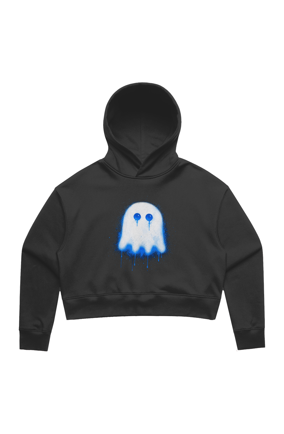 Sad Ghost Crop Hoodie
