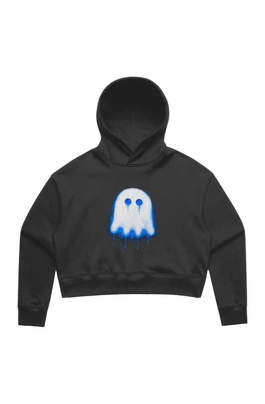 Sad Ghost Crop Hoodie