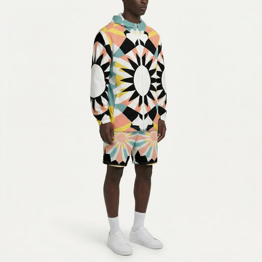 Geo Pop – Color Block Starburst Windbreaker | Windbreaker Drop 01 - #14