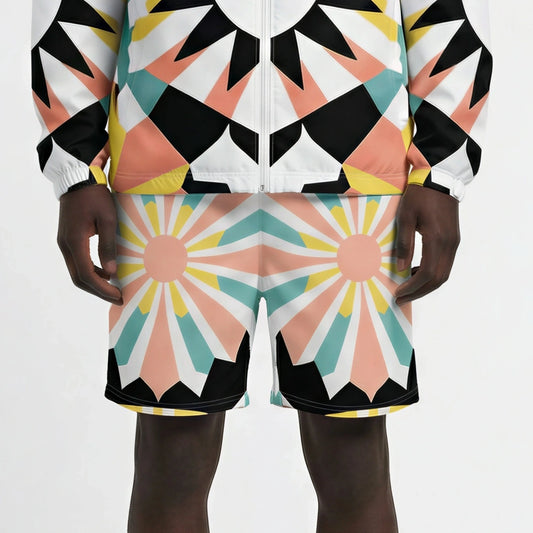 Geo Pop – Color Block Starburst Shorts | Shorts Drop 01 - #14