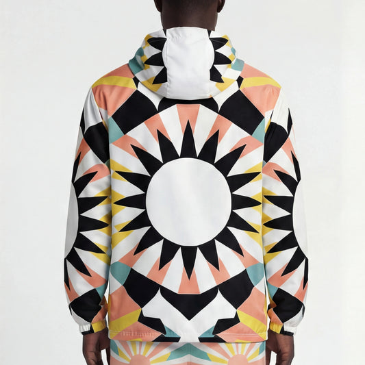 Geo Pop – Color Block Starburst Windbreaker | Windbreaker Drop 01 - #14