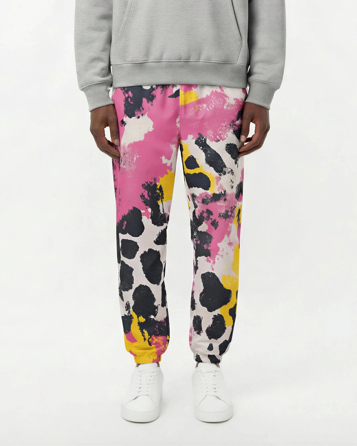 Pink Acid Camo Track Pants