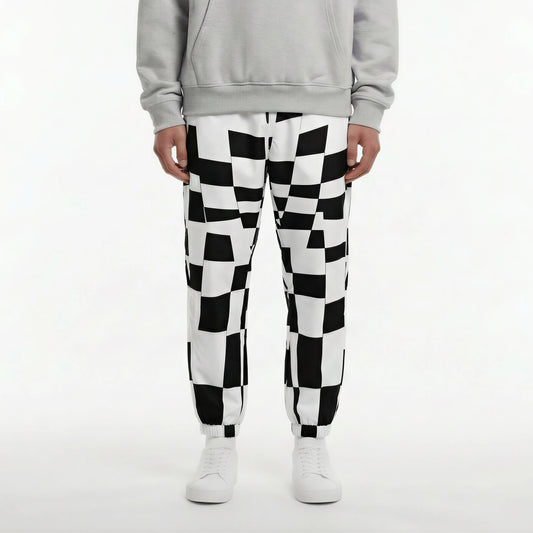 Pixel Clash – Distorted Grid Track Pants | Track Pants Drop 01 - #10
