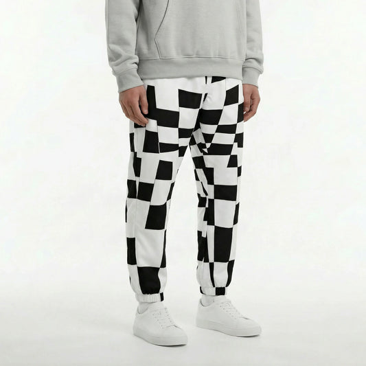 Pixel Clash – Distorted Grid Track Pants | Track Pants Drop 01 - #10