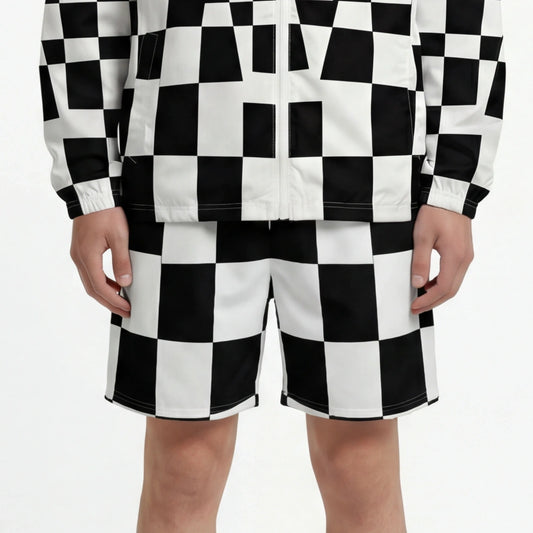 Pixel Clash – Distorted Grid Shorts | Shorts Drop 01 - #10