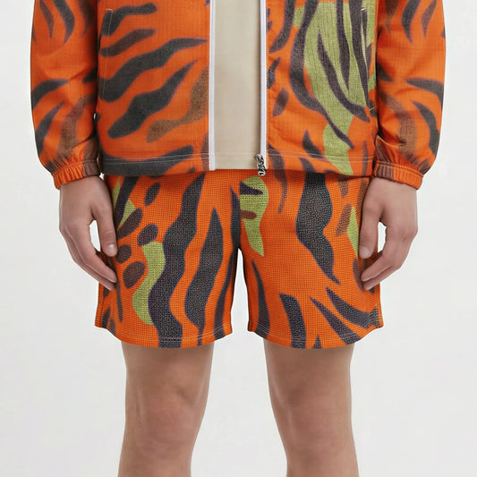 Inferno Tiger – Orange Stripes Shorts | Shorts Drop 01 - #04
