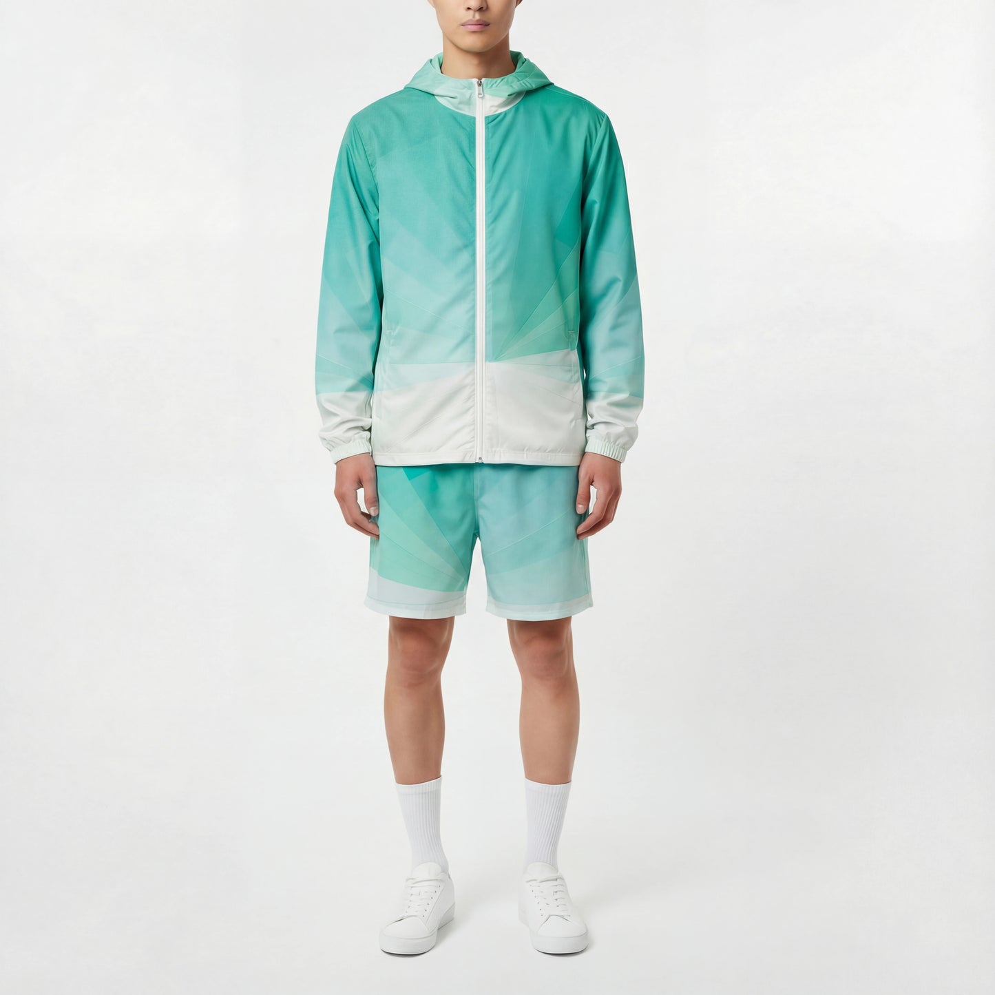 Mist Phase – Aqua Gradient Windbreaker | Windbreaker Drop 01 - #02