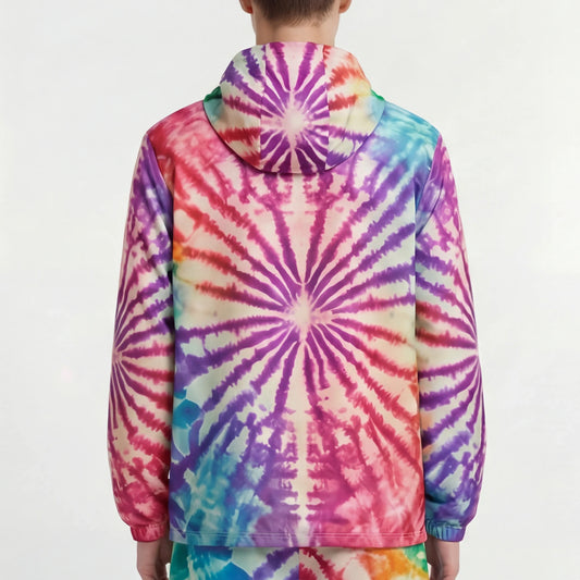 Euphoric Spiral – Neon Tie-Dye Windbreaker | Windbreaker Drop 01 - #29