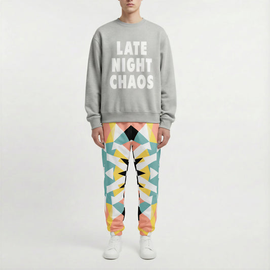 Geo Pop – Color Block Starburst Track Pants | Track Pants Drop 01 - #14