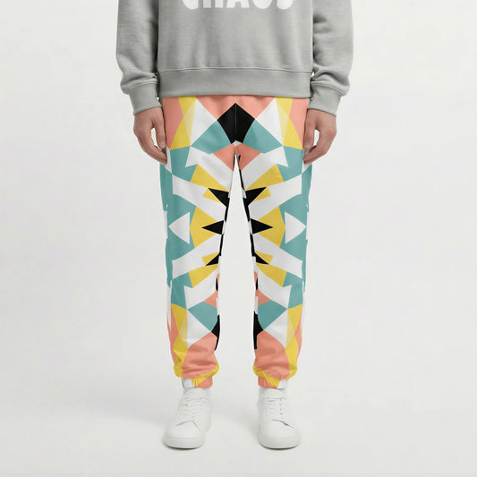 Geo Pop – Color Block Starburst Track Pants | Track Pants Drop 01 - #14