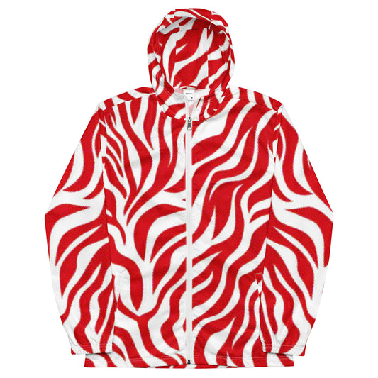 Crimson Striker – Red Zebra Windbreaker | Windbreaker Drop 01 - #12