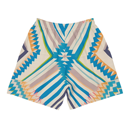 Desert Wave – Blue & Beige Chevron Shorts | Shorts Drop 01 - #20