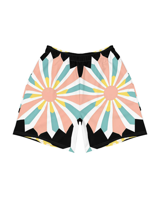Color Block Starburst Shorts