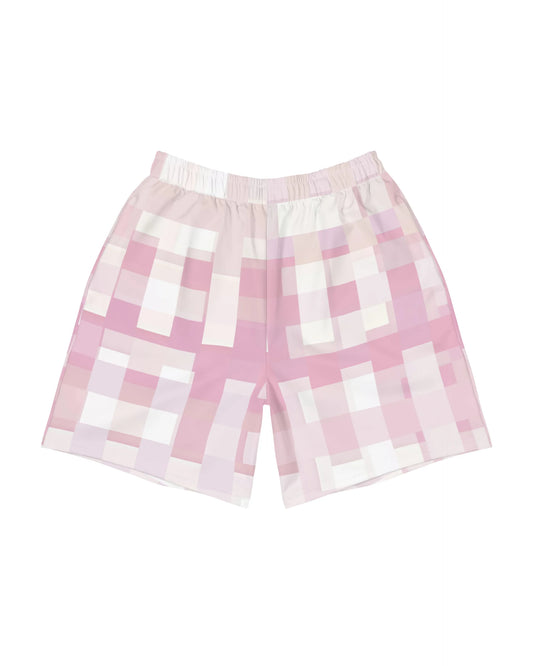 Pink Geometric Shorts