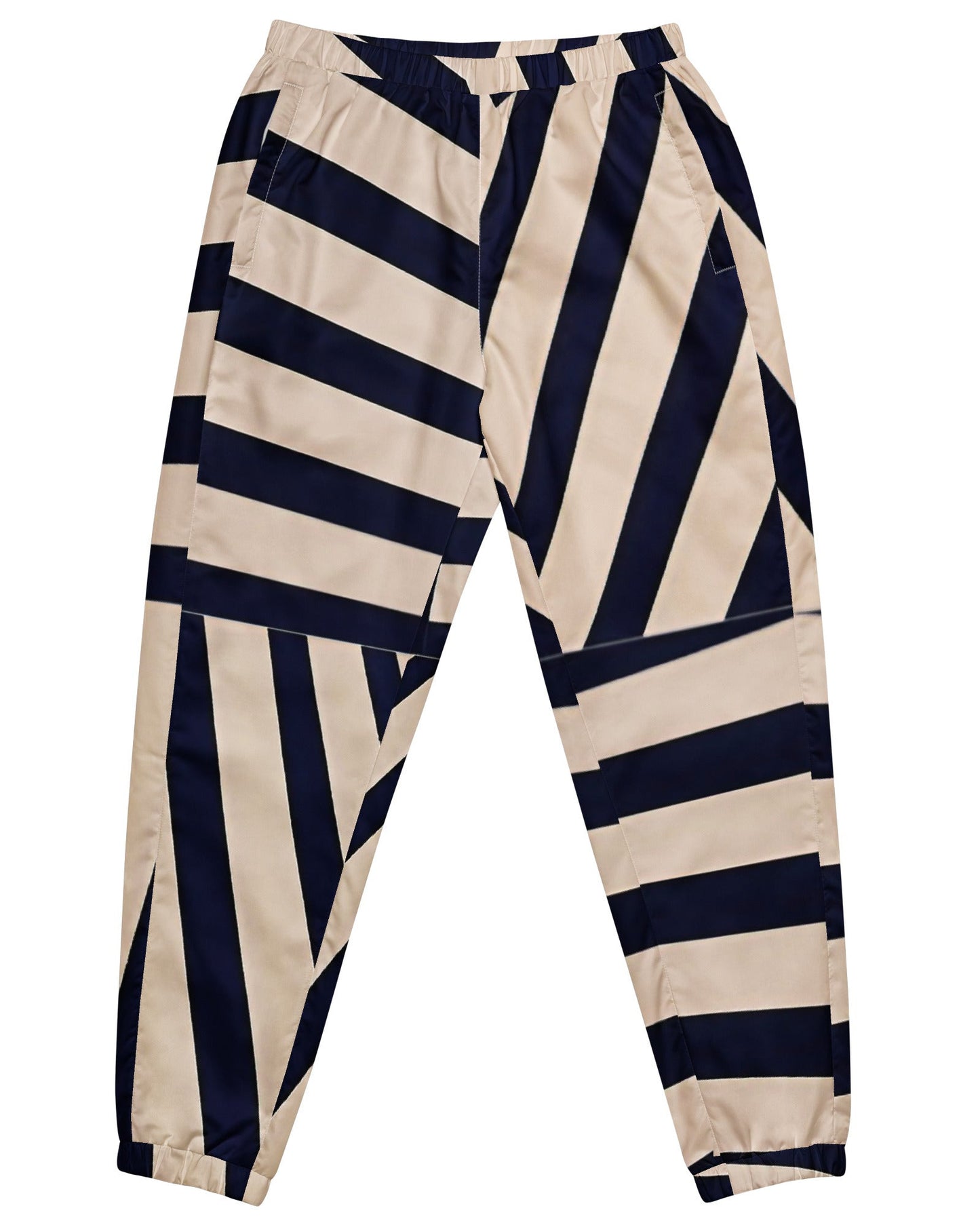 Navy & Sand Geometry Track Pants