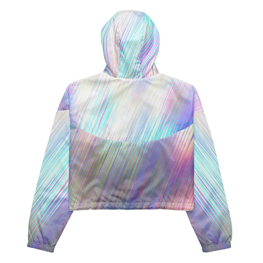 Prism Drift – Iridescent Spectrum Cropped Windbreaker | Cropped Windbreaker Drop 01 - #01