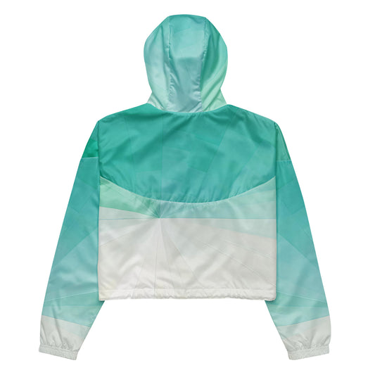 Mist Phase – Aqua Gradient Cropped Windbreaker  | Cropped Windbreaker Drop 01 - #02