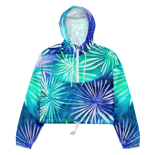 Tropic Starburst – Electric Ocean Cropped Windbreaker | Drop 01 - #26
